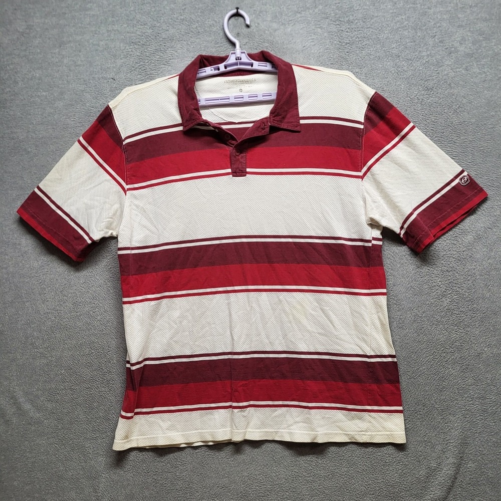 Anchor Blue Men Polo Shirt XL Striped Short‎ Sleeve